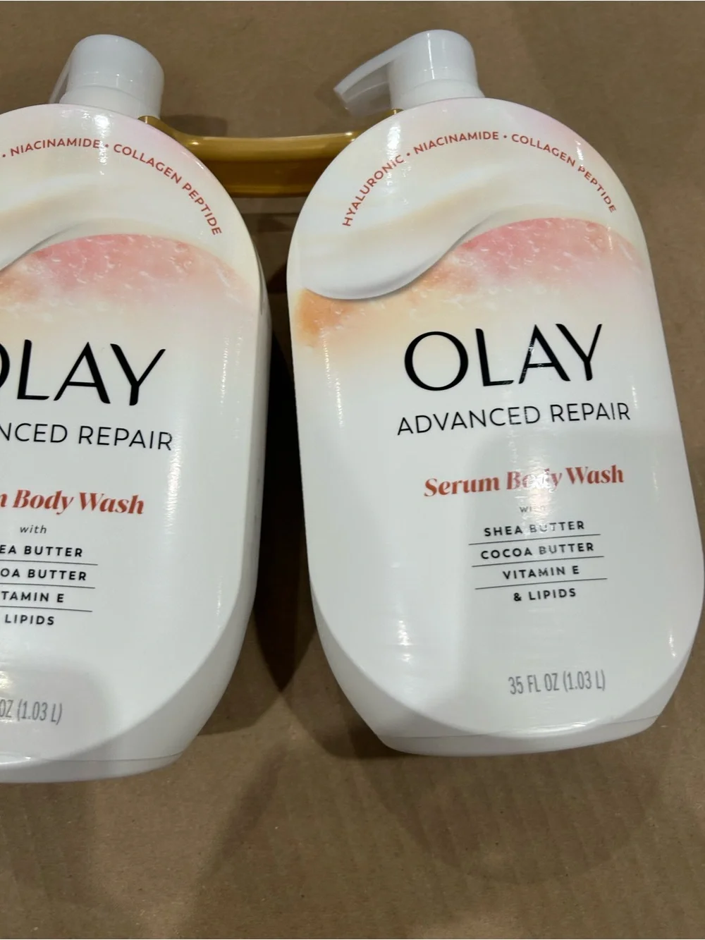 OLAY Advanced Repair Serum Body Wash - Pink, White, Gold value duo pack new